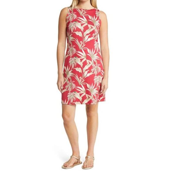 TOMMY BAHAMA Darcy Exotic Tropic Dress Truly Red | Small - Picture 1 of 8